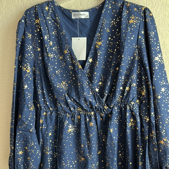 NWT Mycrushcity Galaxy Print Mini Dress - Picture 5 of 9